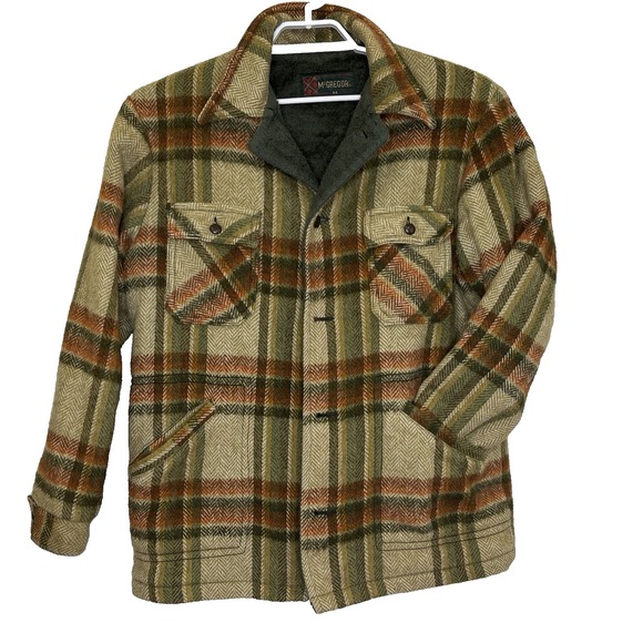 McGregor Other - Vintage McGregor Wool Mackinaw Jacket 44 Plaid Lumberjack Outdoor USA Made READ
